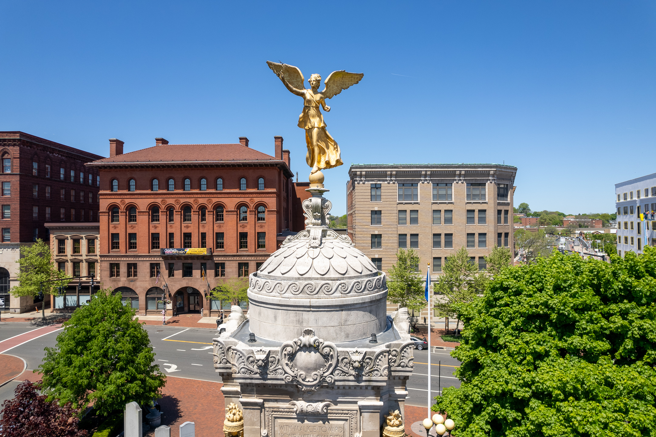Downtown New Britain, Connecticut.
